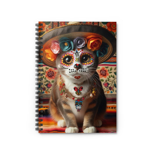 Festive Felines Collection: Spiral Notebook - Ruled Line - Festive Felines